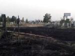 В Одессе на одном из крупнейших кладбищ в Европе произошел сильный пожар
